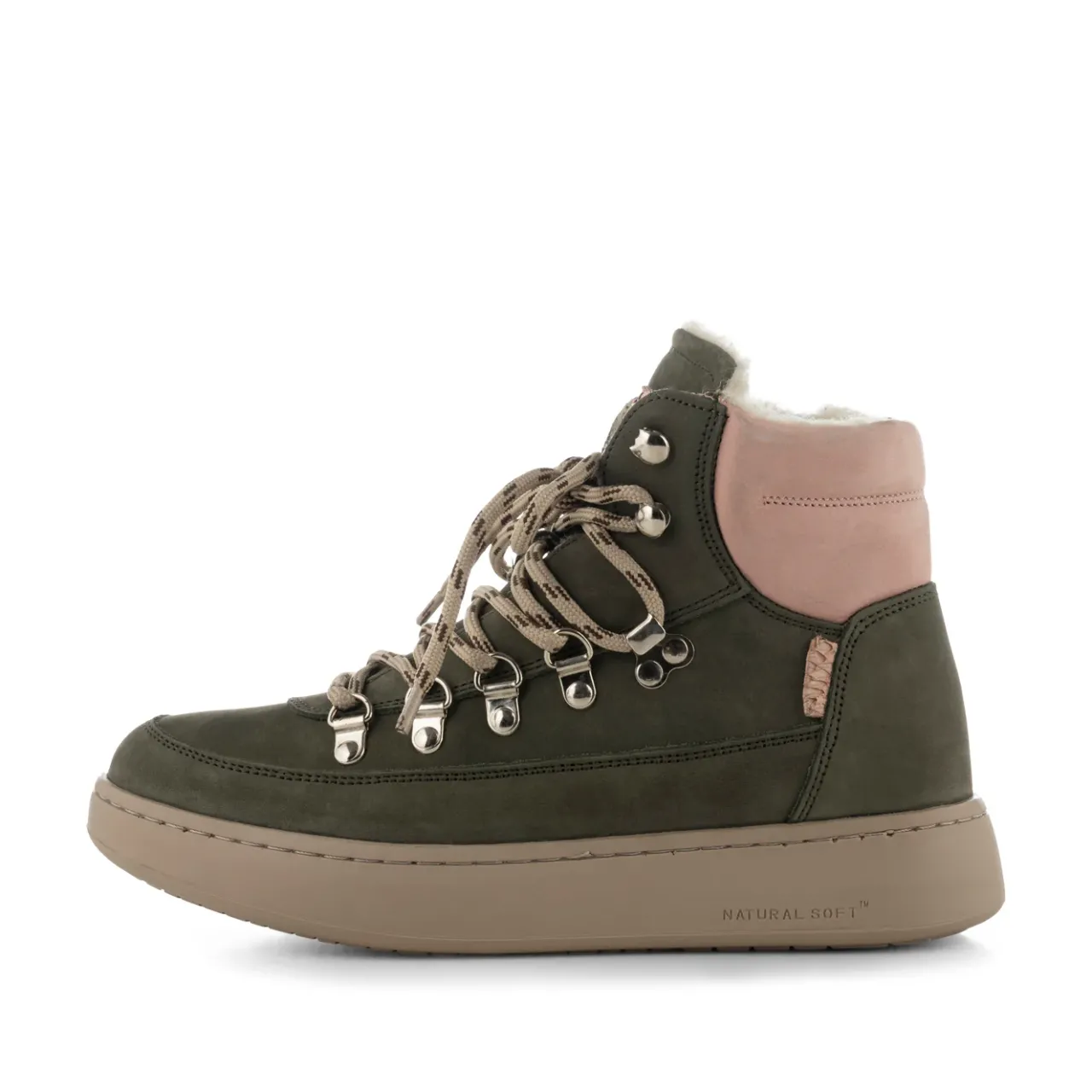 WODEN Iris Nubuck - Green/Rose Online