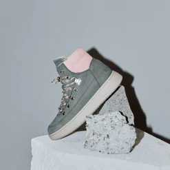 WODEN Iris Nubuck  - Green/Rose Online