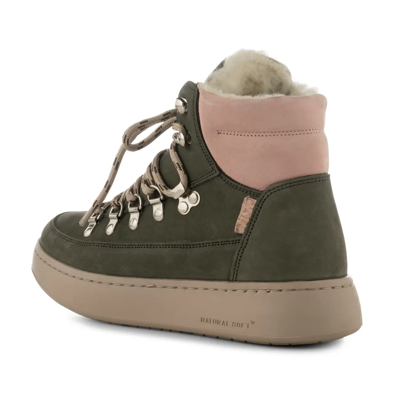 WODEN Iris Nubuck - Green/Rose Online