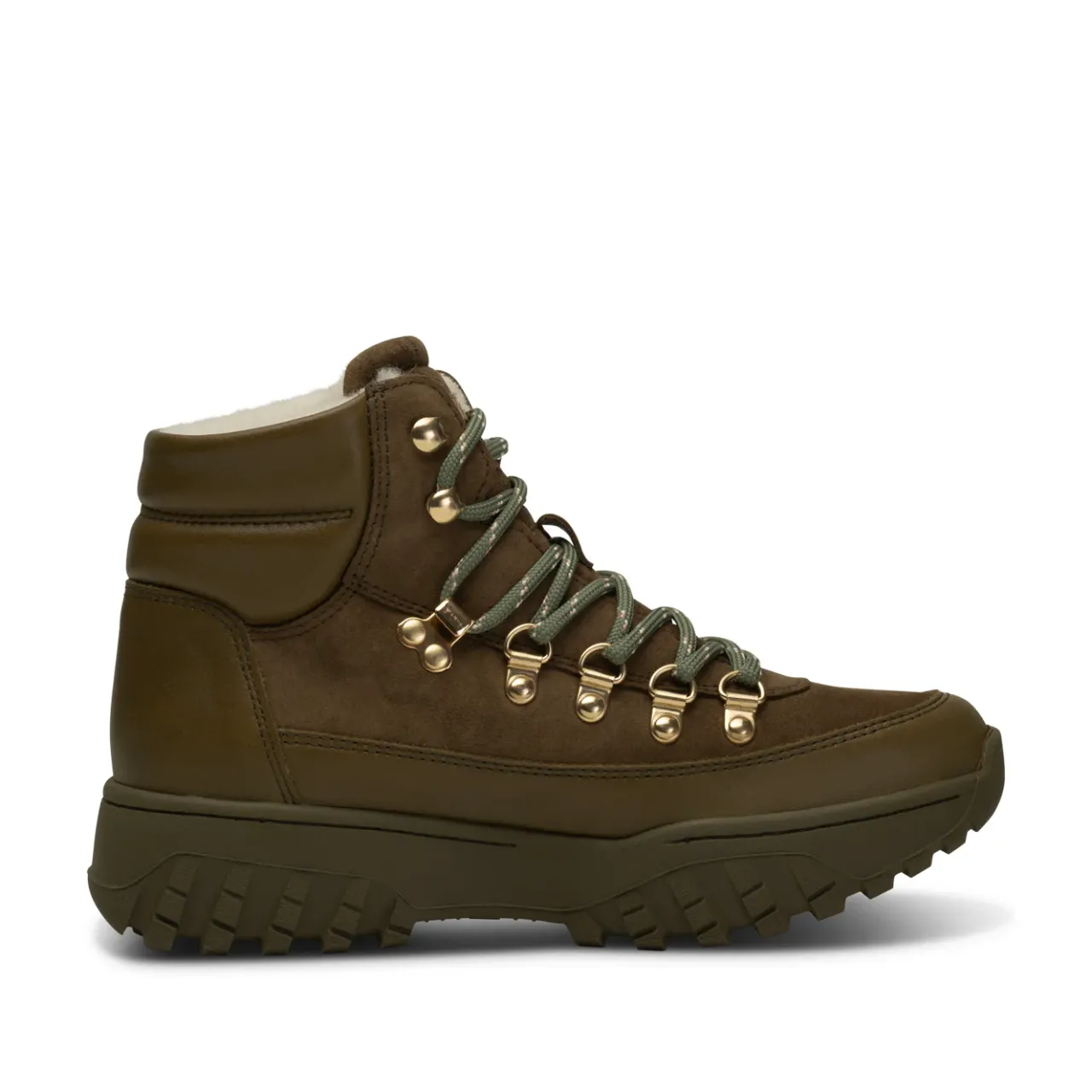 WODEN Iris Track Leather Suede - Cypress/Dark Olive Cypress/DarkOlive Hot