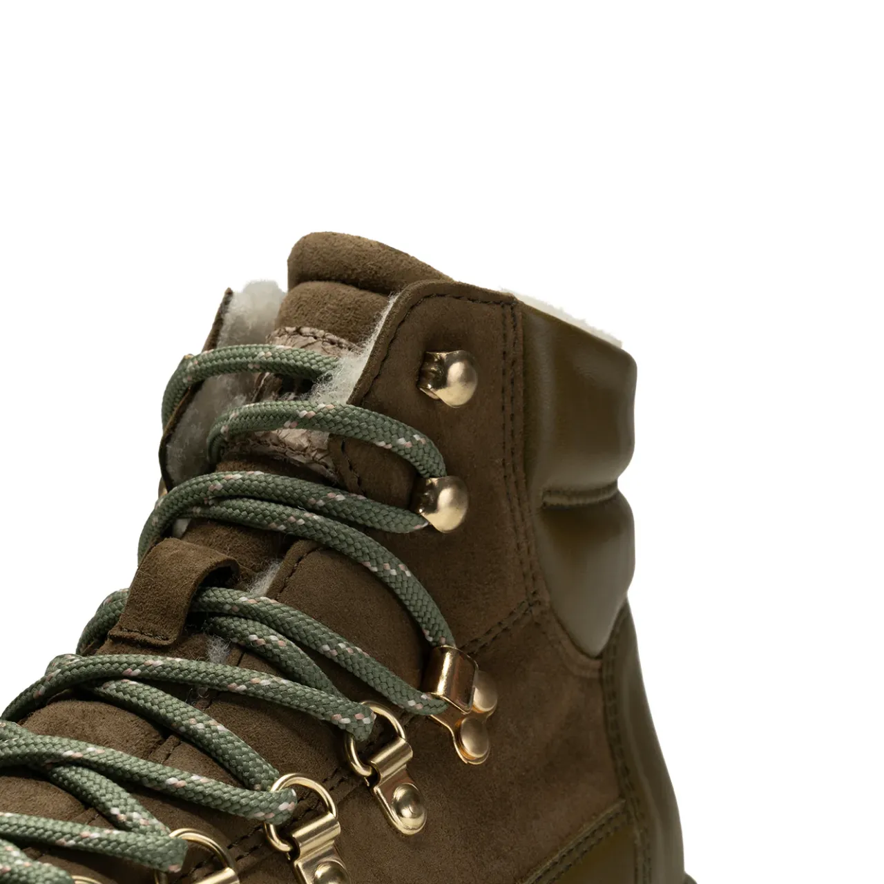 WODEN Iris Track Leather Suede - Cypress/Dark Olive Cypress/DarkOlive Hot