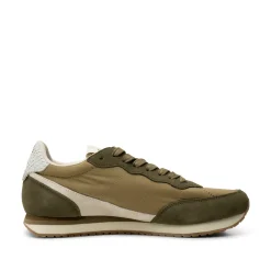 WODEN Jansen retro sneaker tekstil - Khaki Clearance