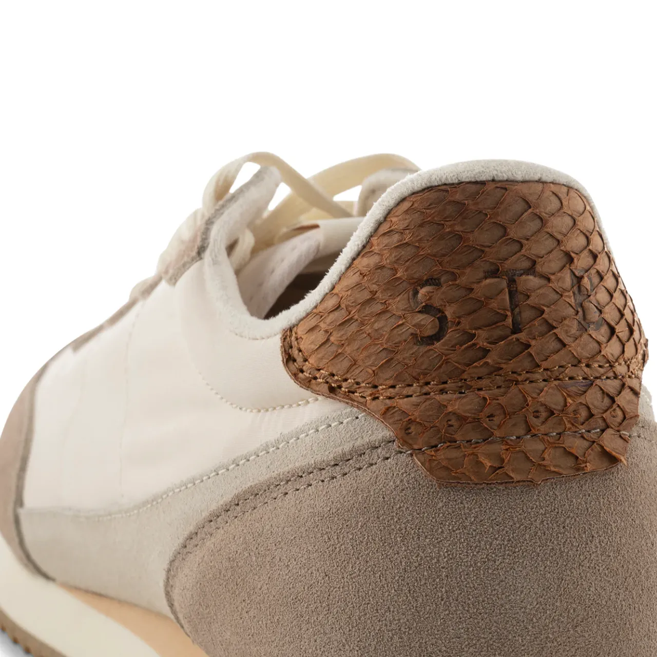 WODEN Jansen retro sneaker tekstil - Taupe Clearance