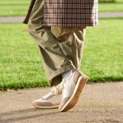 WODEN Jansen retro sneaker tekstil - Taupe Clearance