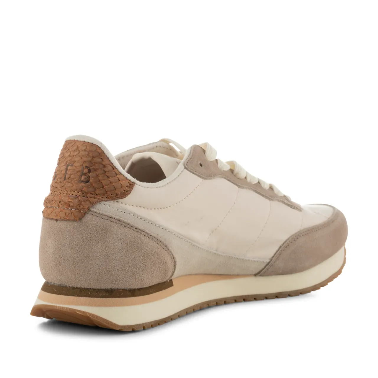 WODEN Jansen retro sneaker tekstil - Taupe Clearance