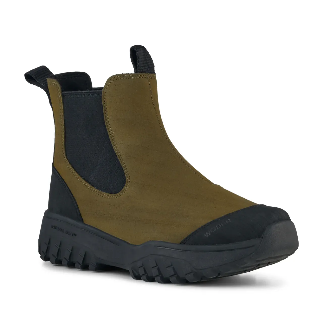 WODEN Magda Rubber Track Boot - Dark Olive/Black DarkOlive/Black New