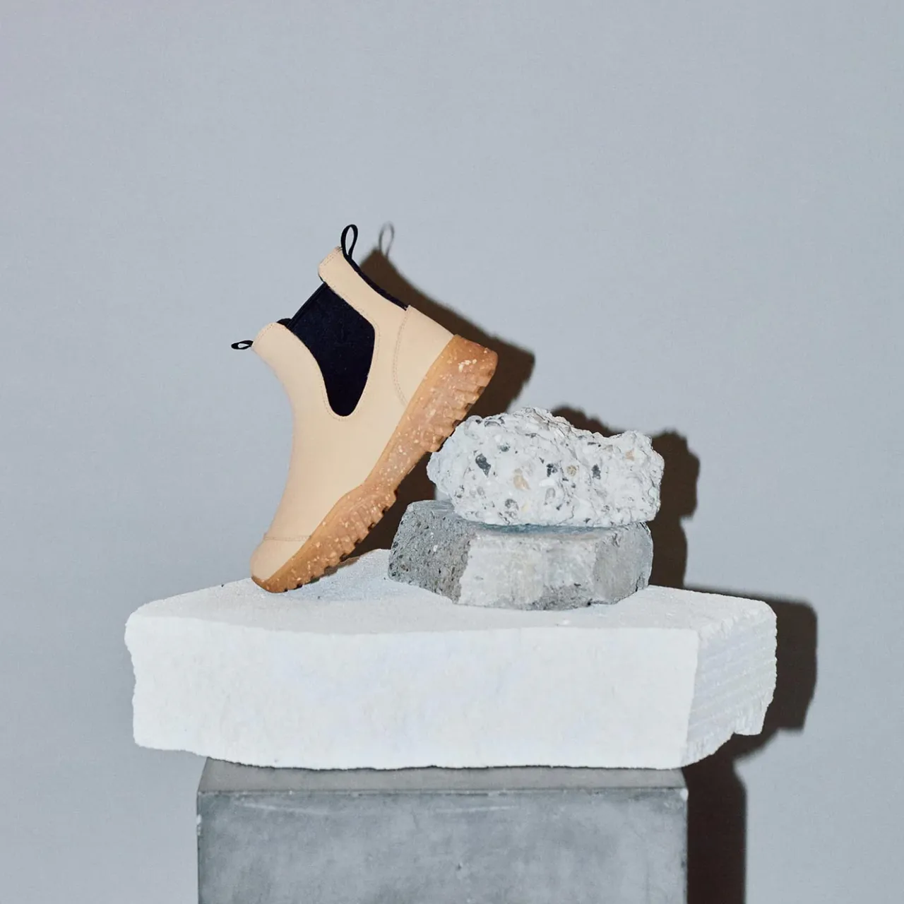WODEN Magda Rubber Track Boot - Beige Hot