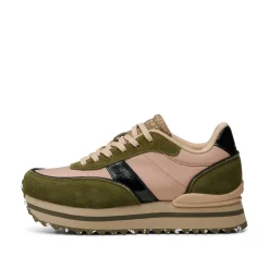 WODEN Nellie II Metallic Plateau - Coffee Cream/Dark Olive CoffeeCream/DarkOlive Discount