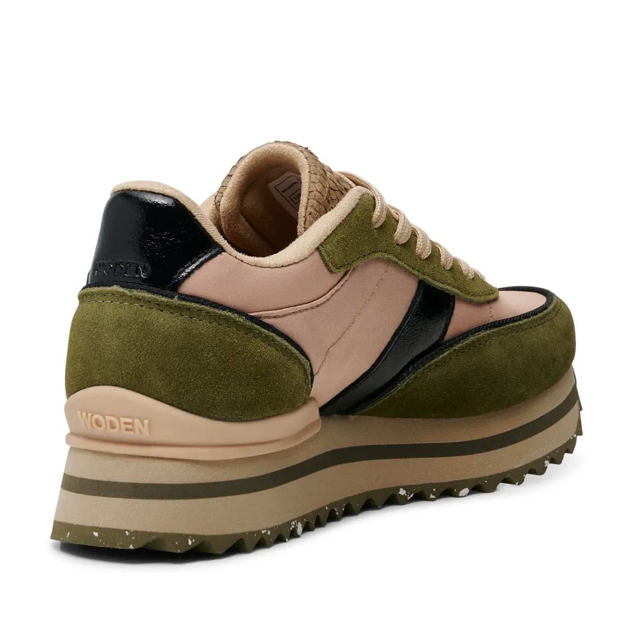 WODEN Nellie II Metallic Plateau - Coffee Cream/Dark Olive CoffeeCream/DarkOlive Discount