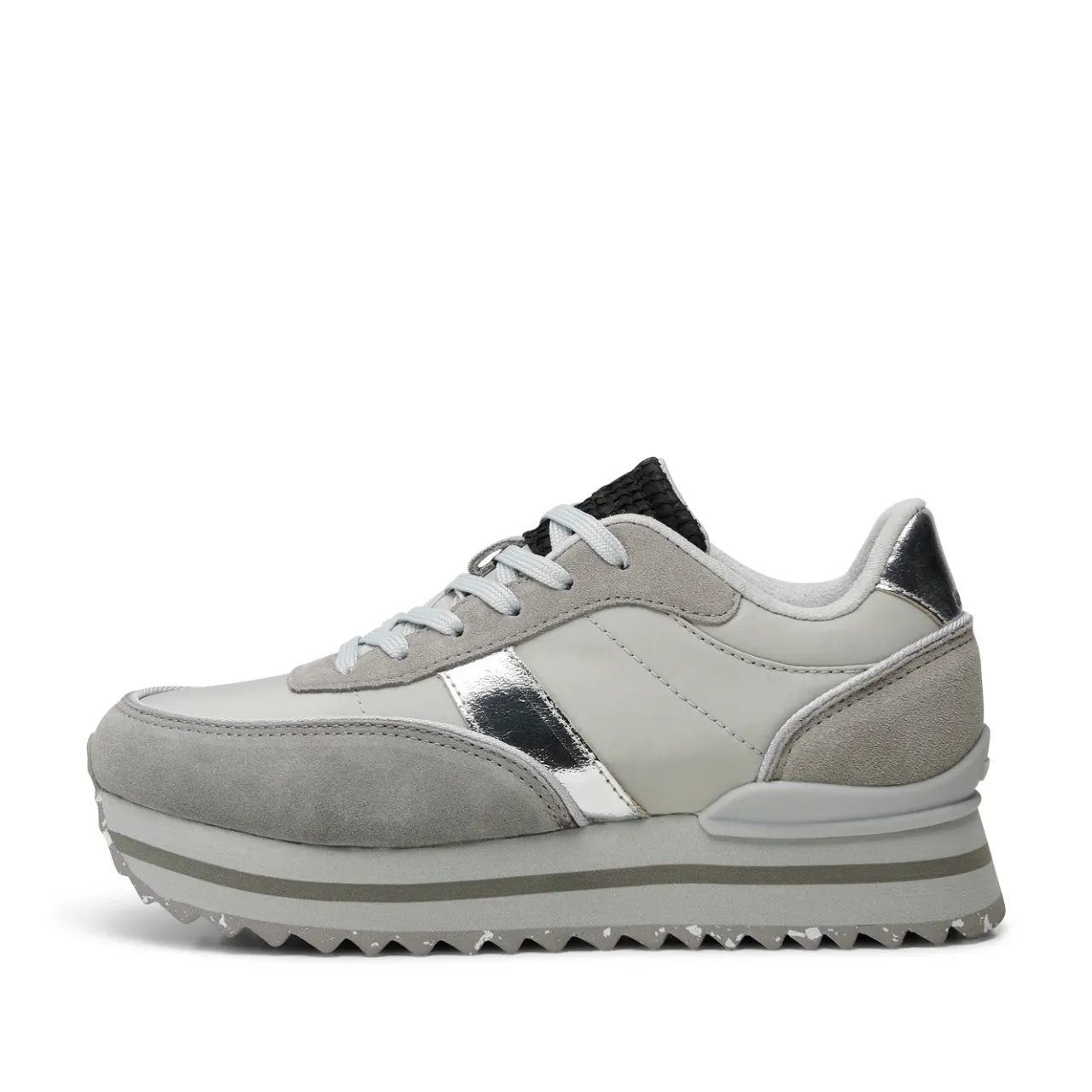 WODEN Nellie II Metallic Plateau - Sea Fog Grey SeaFogGrey Hot