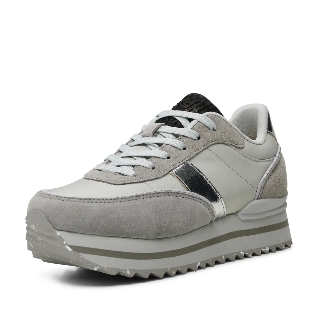 WODEN Nellie II Metallic Plateau - Sea Fog Grey SeaFogGrey Hot