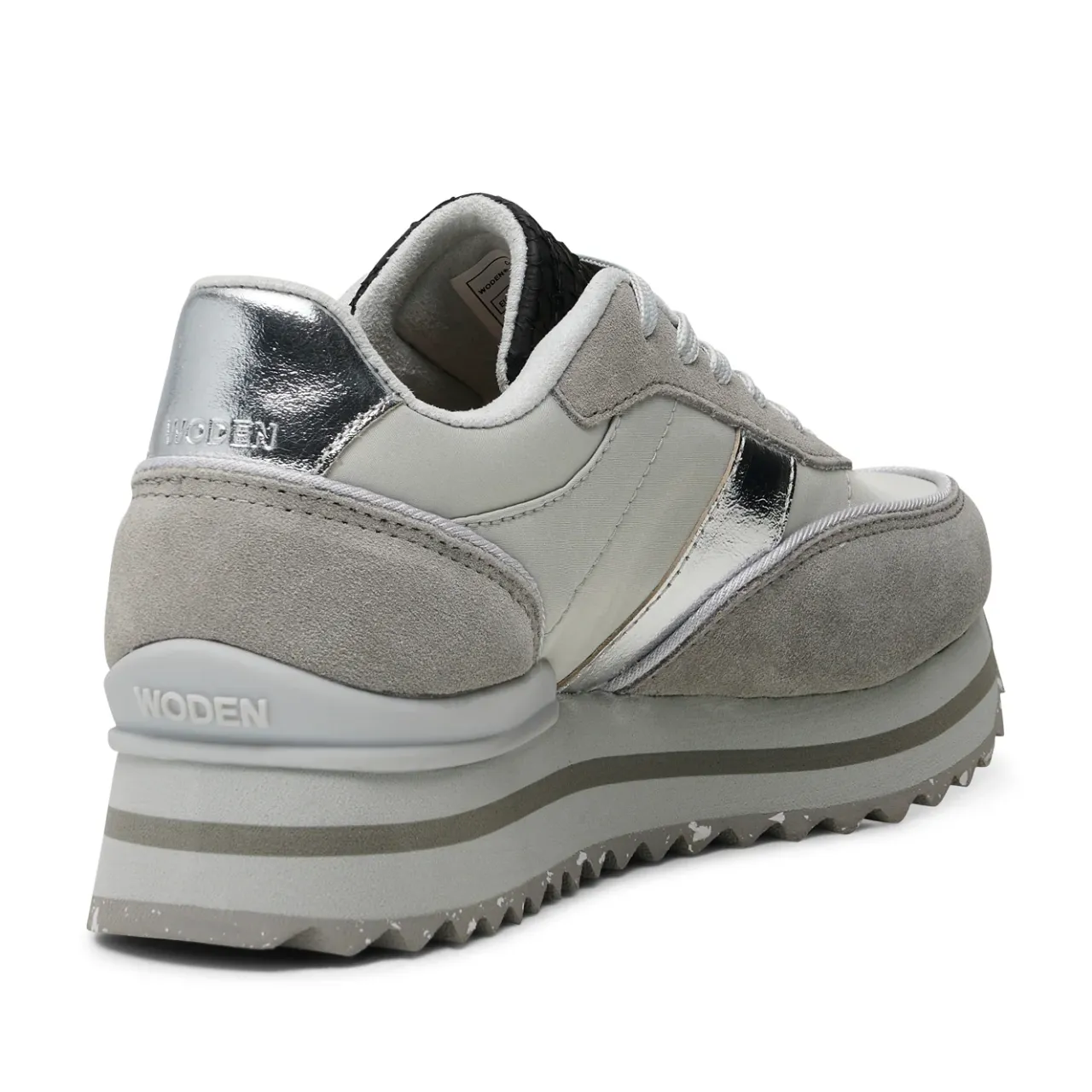 WODEN Nellie II Metallic Plateau - Sea Fog Grey SeaFogGrey Hot