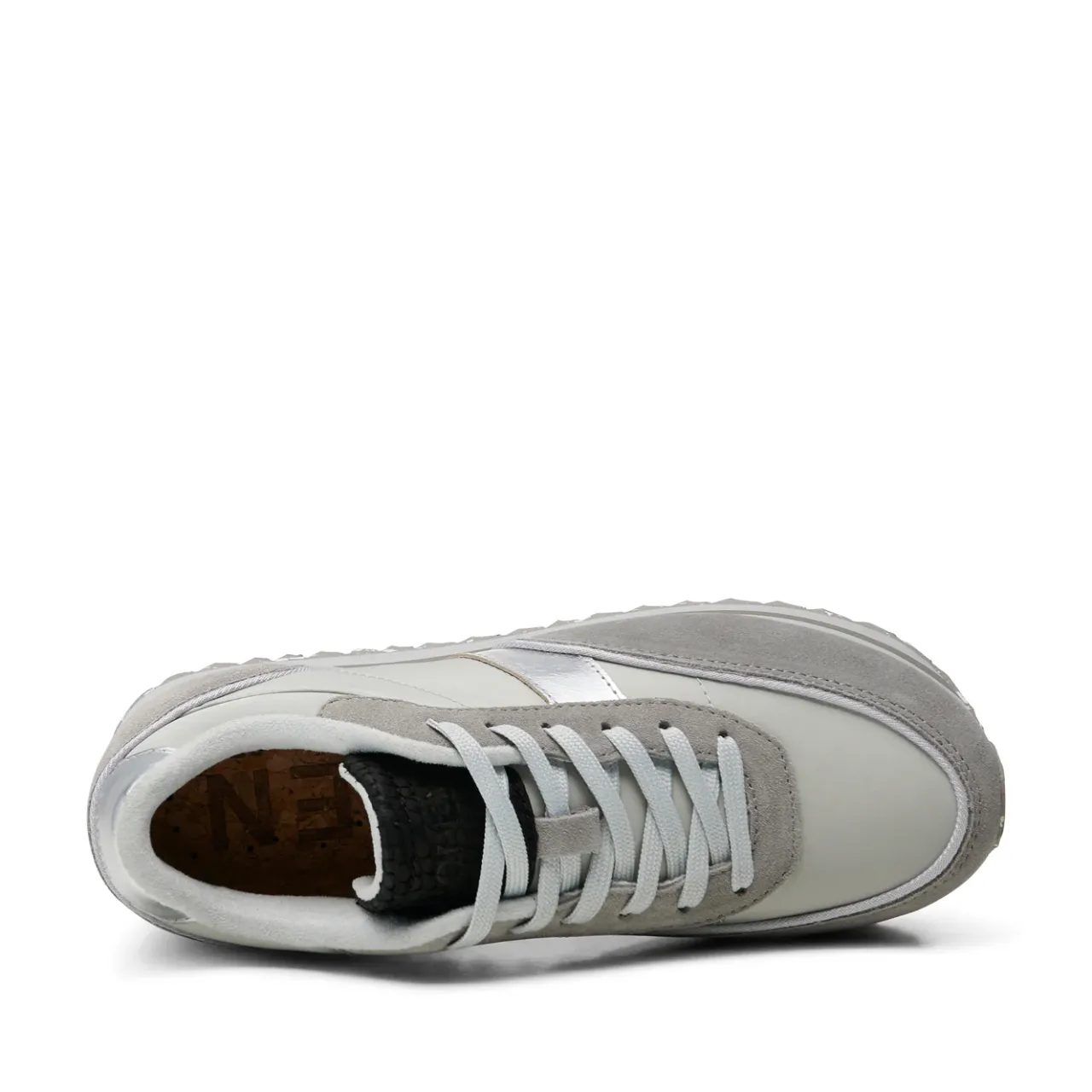 WODEN Nellie II Metallic Plateau - Sea Fog Grey SeaFogGrey Hot