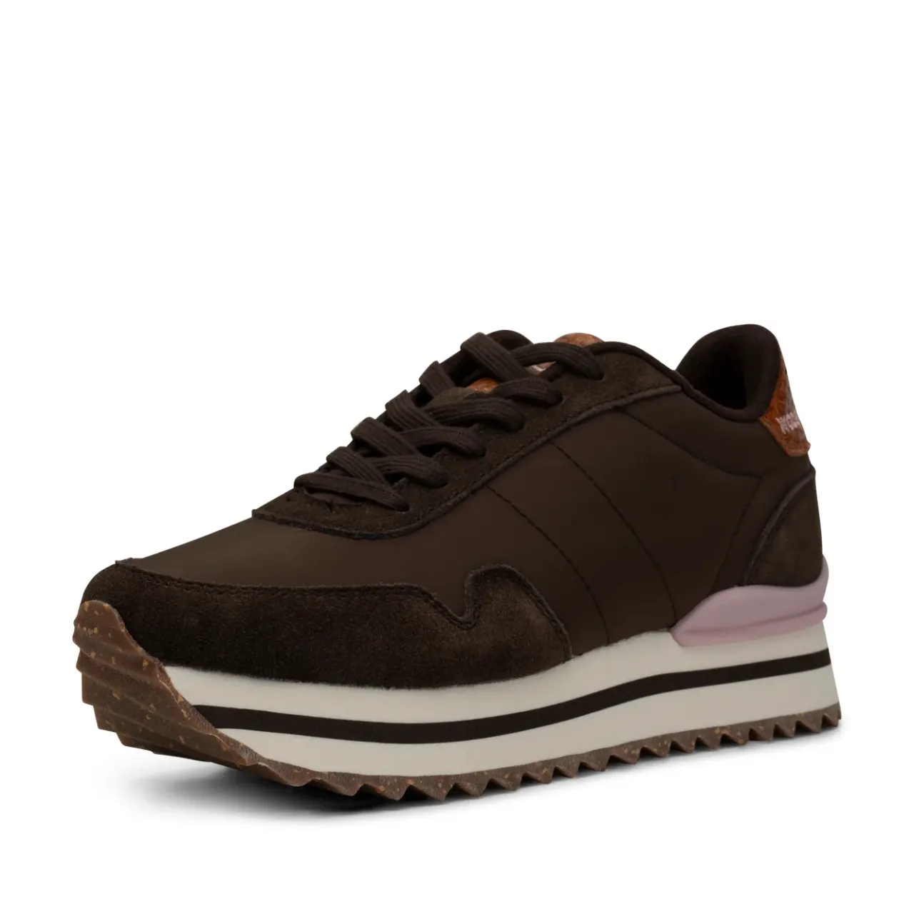 WODEN Nora III Leather Plateau - Chocolate Sale