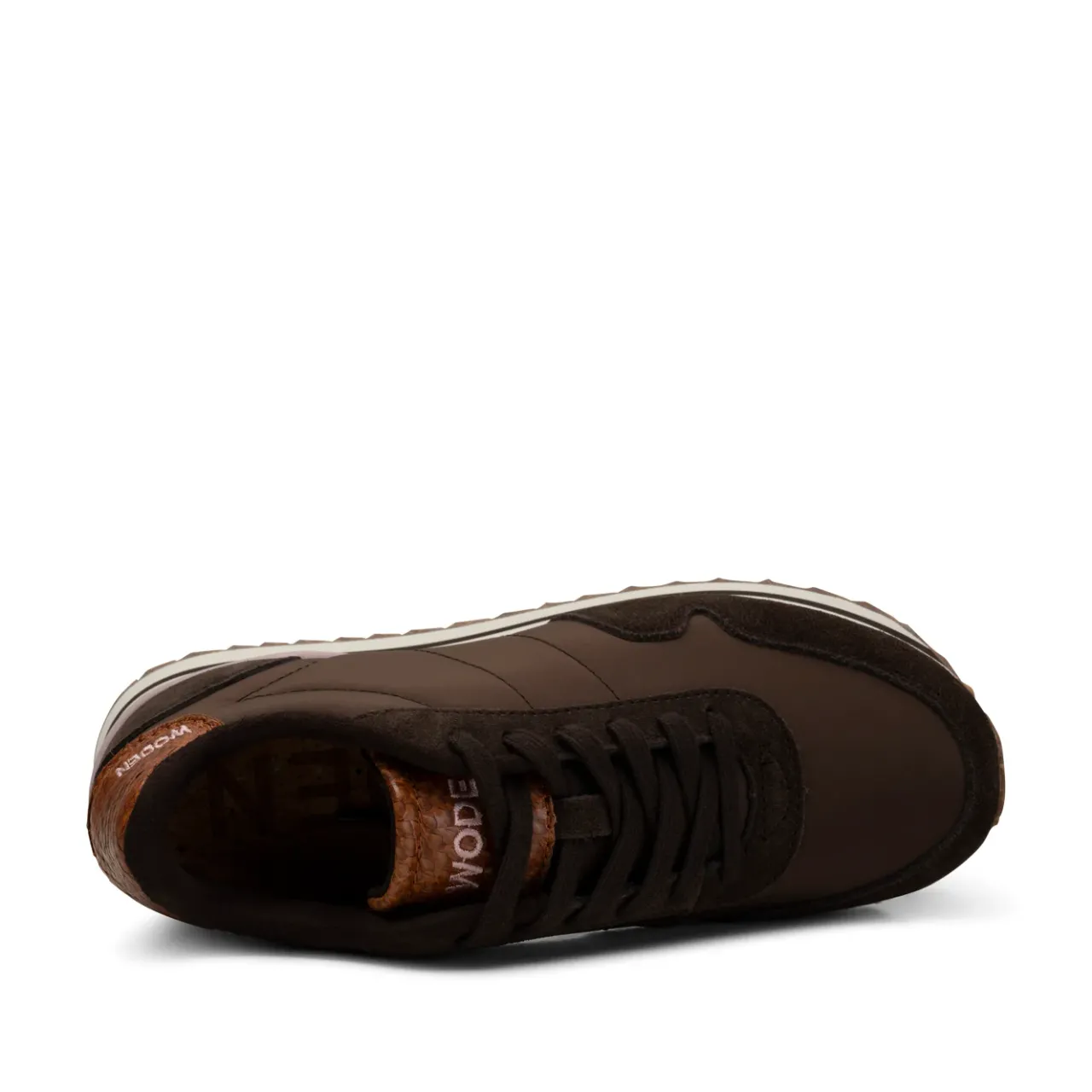 WODEN Nora III Leather Plateau - Chocolate Sale