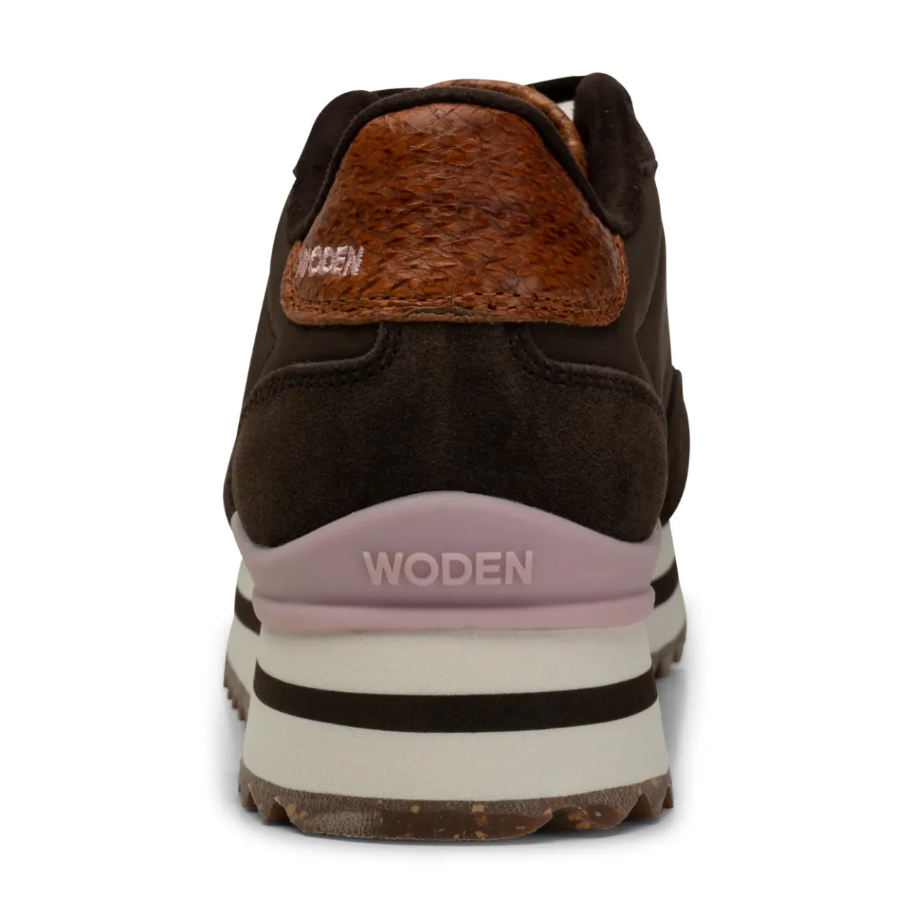 WODEN Nora III Leather Plateau - Chocolate Sale