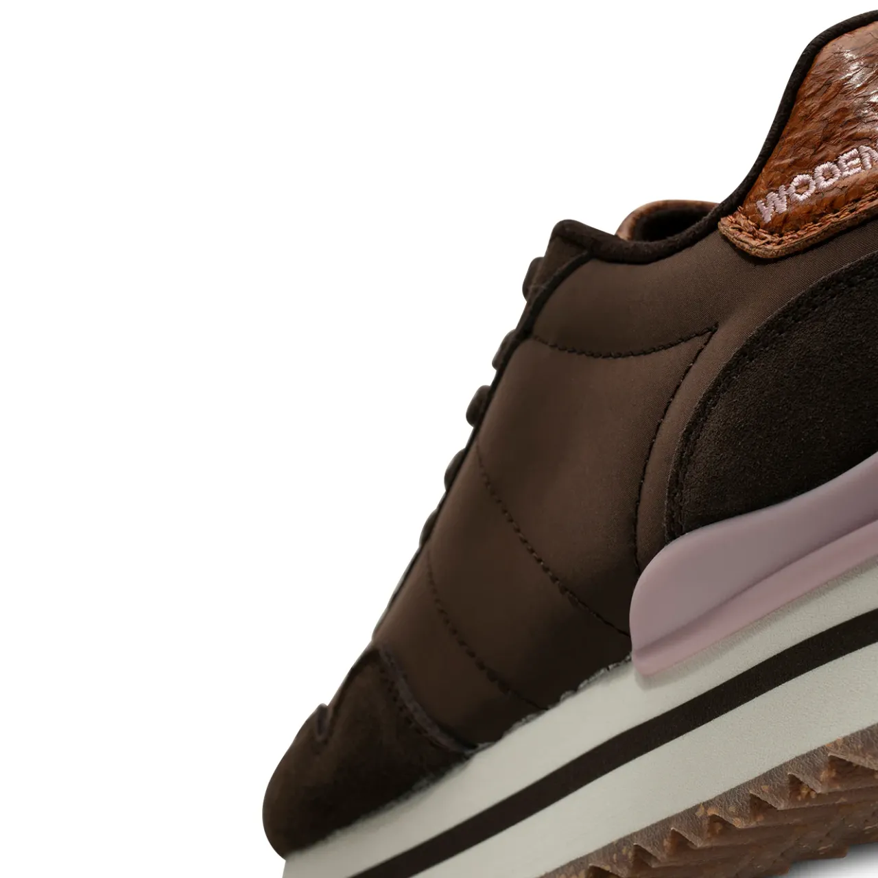 WODEN Nora III Leather Plateau - Chocolate Sale