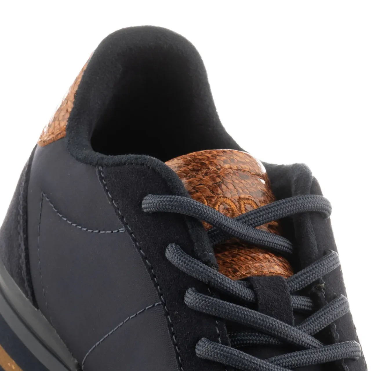 WODEN Nora III Leather Plateau - Dark Navy DarkNavy Hot