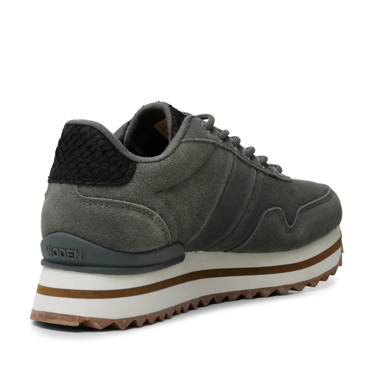 WODEN Nora III Suede Plateau - Dark Grey DarkGrey New