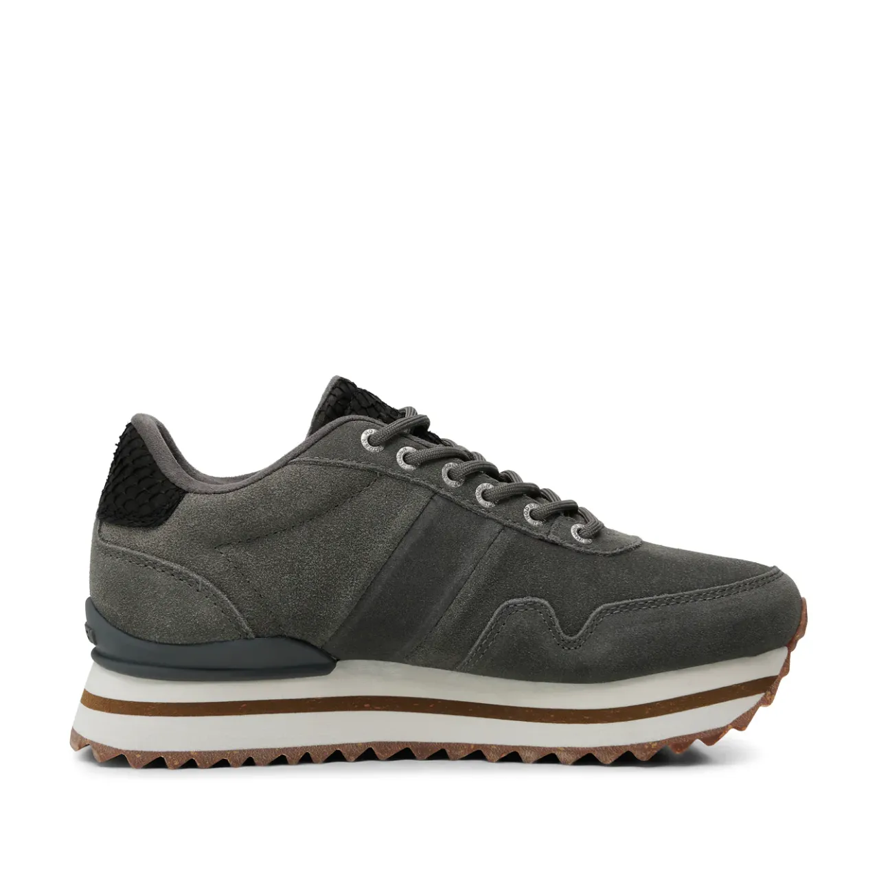 WODEN Nora III Suede Plateau - Dark Grey DarkGrey New