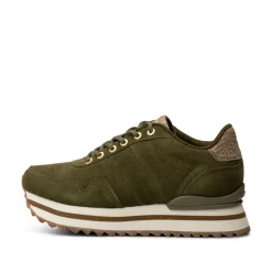WODEN Nora III Suede Plateau - Dark Olive DarkOlive Hot