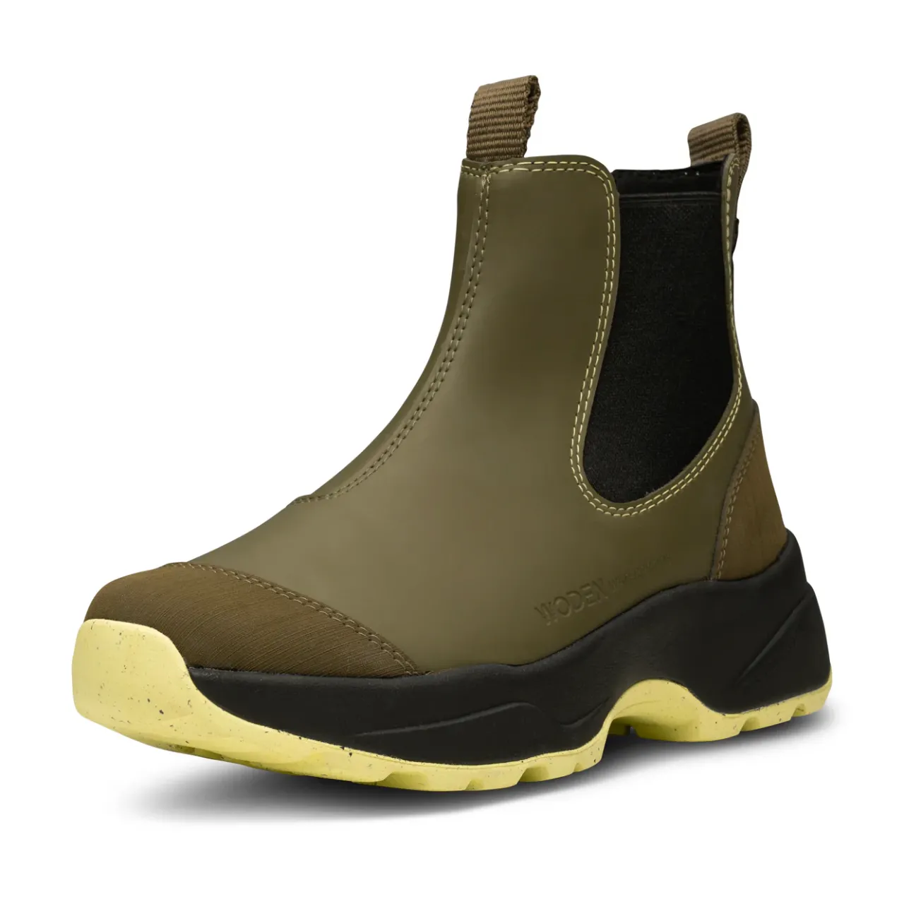 WODEN Siri Waterproof - Dark Olive/Pale Lime DarkOlive/PaleLime New