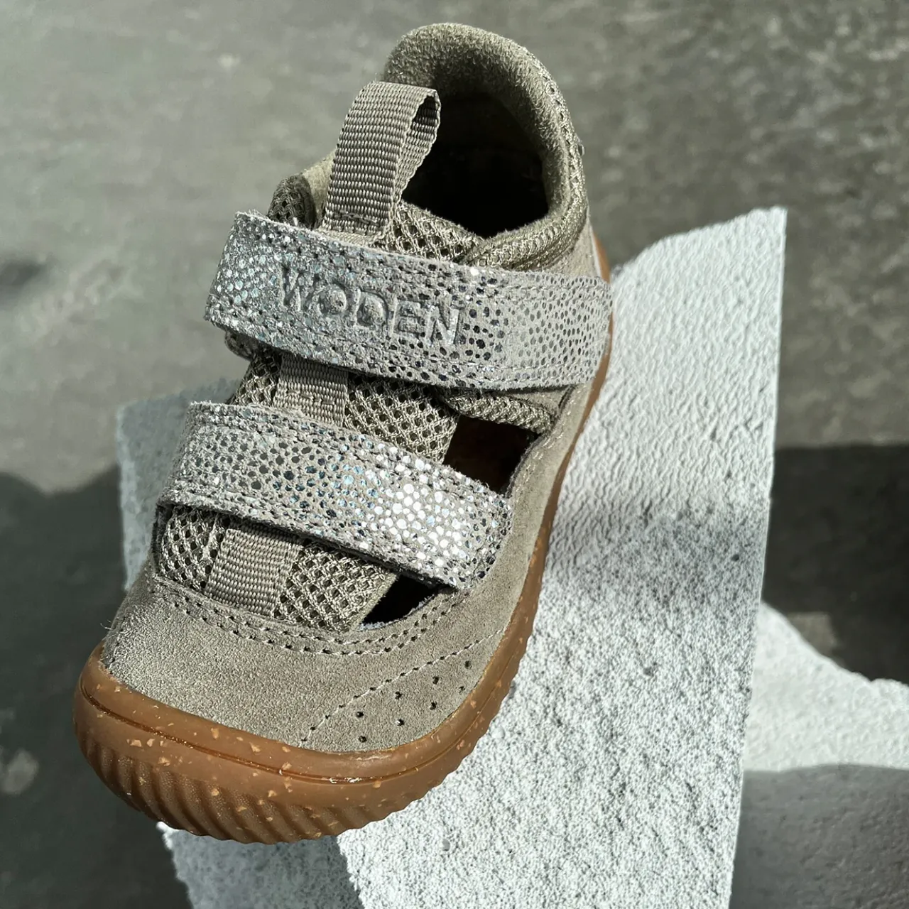WODEN Tristan Sandal Pearl - Silver Mink SilverMink Sale
