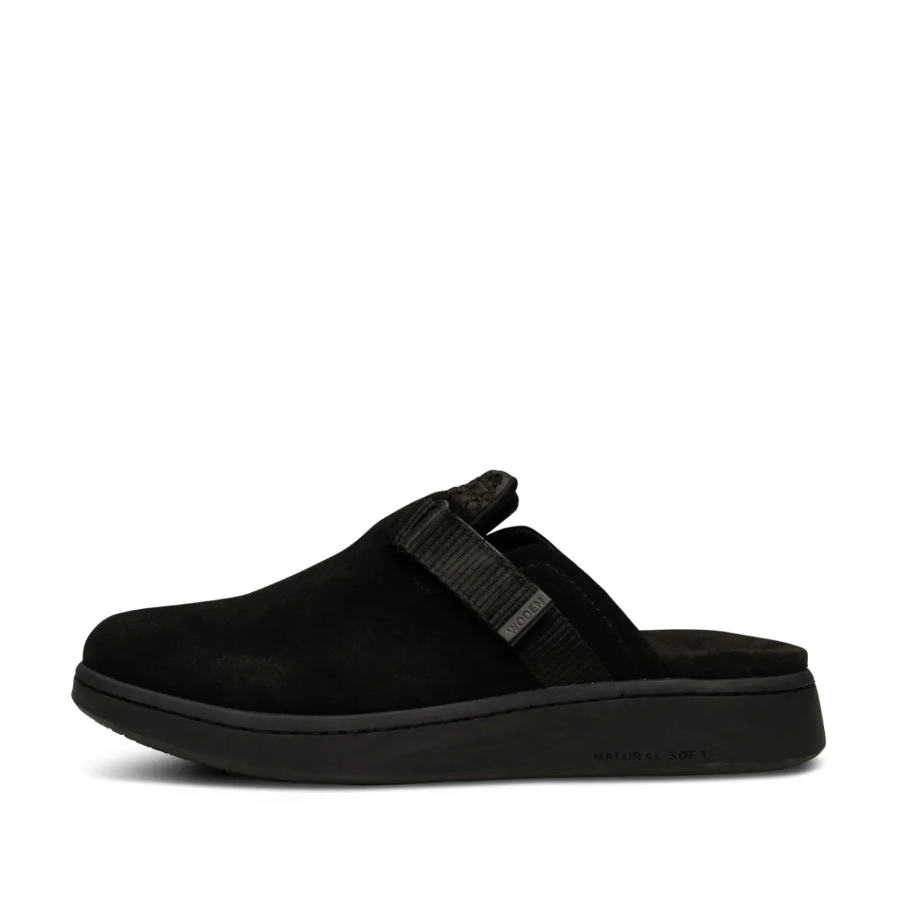 WODEN Vega Clog Suede - Black Sale