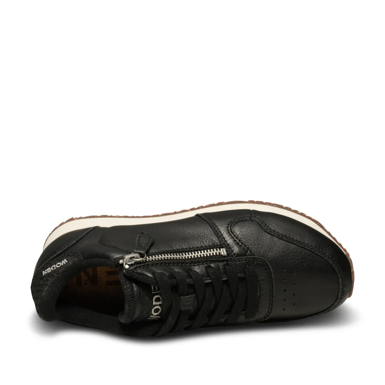 WODEN Ydun Leather Zipper - Black Online