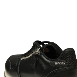 WODEN Ydun Leather Zipper - Black Online