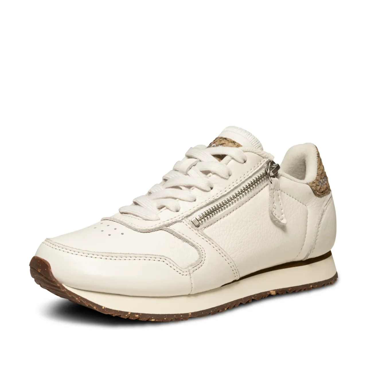 WODEN Ydun Leather Zipper - Blanc de Blanc BlancdeBlanc Fashion