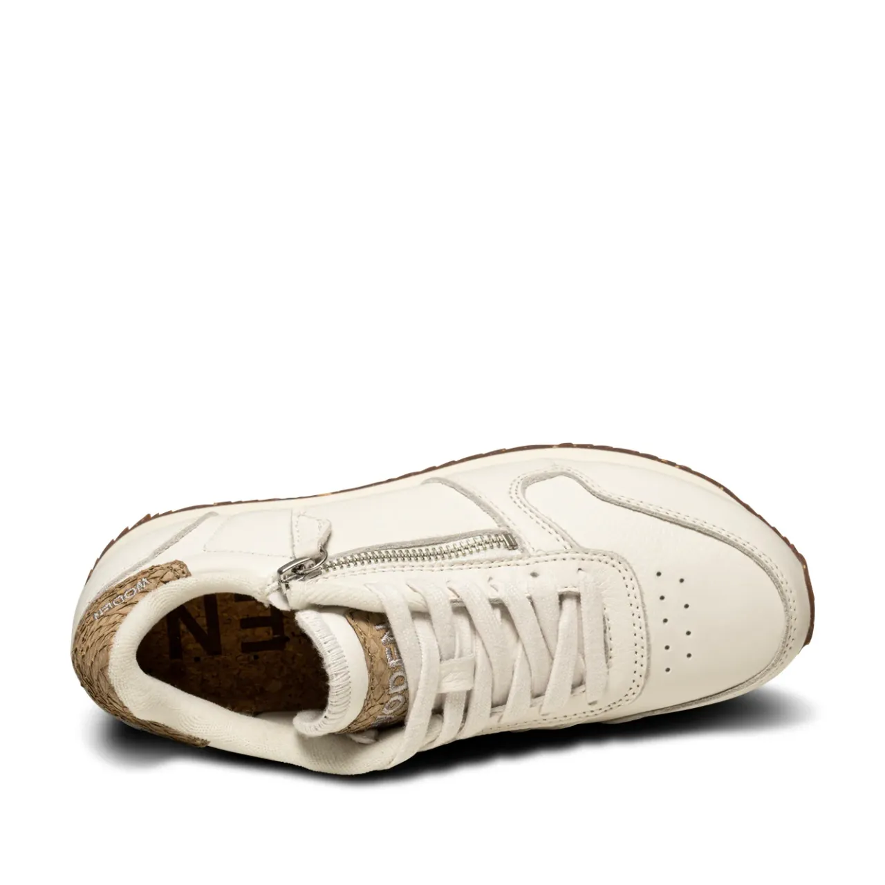 WODEN Ydun Leather Zipper - Blanc de Blanc BlancdeBlanc Fashion